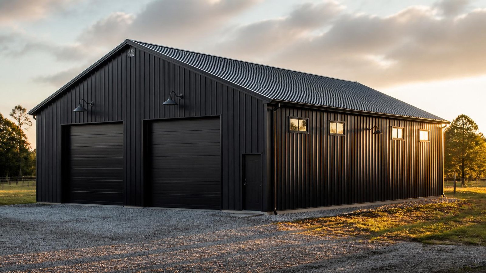 Metal shop building