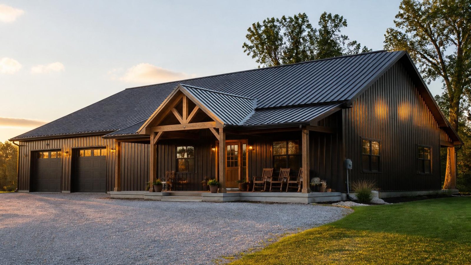 Barndominium exterior render